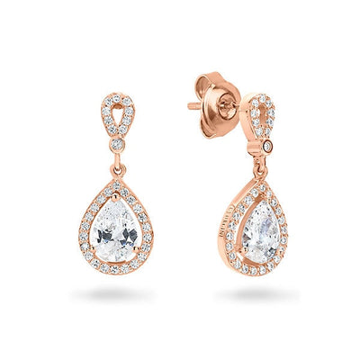 Georgini Libra Earrings Rose Gold