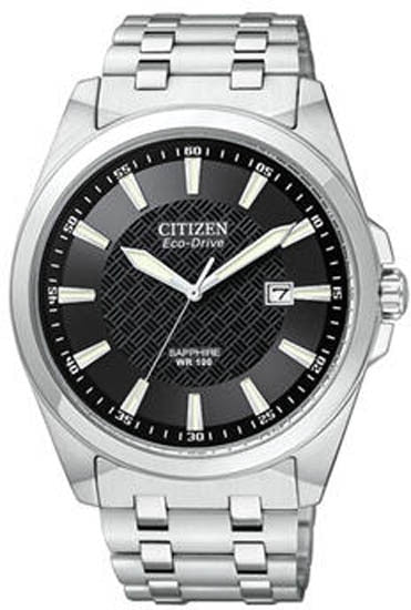 Citizen Eco-Drve Steel Black Dial Bm7100-59E - Mens Watch