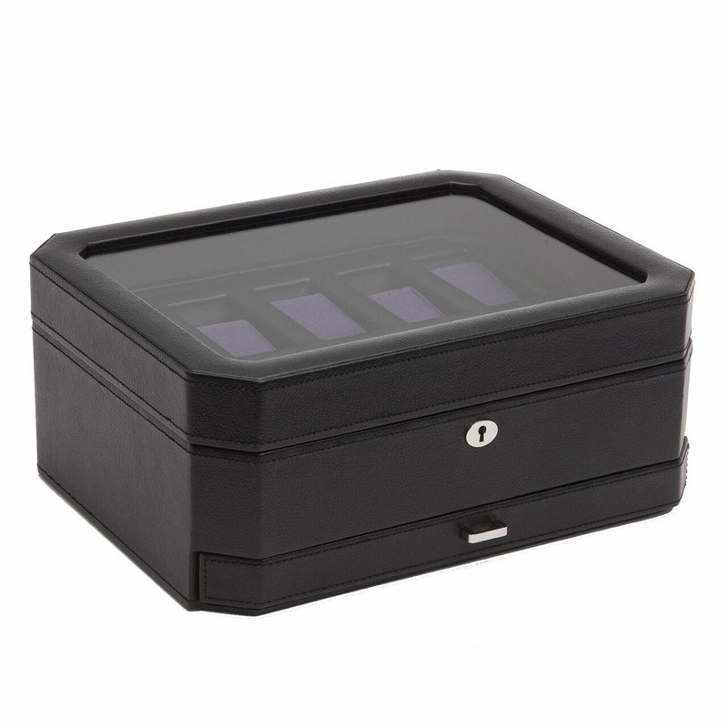 Wolf Windsor 10PC Watch Box with Drawer 458603