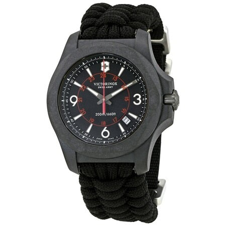 Victorinox Carbon Black Dial Mens Paracord Mens Watch