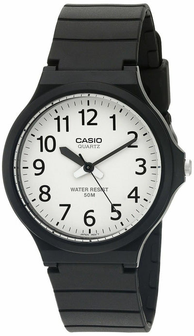 Casio 'Easy To Read' Quartz Black Casual Mens Watch