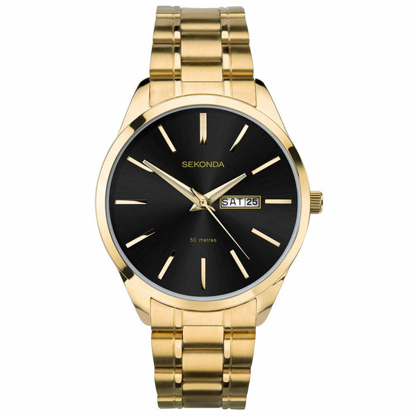 Sekonda gold mens discount watch