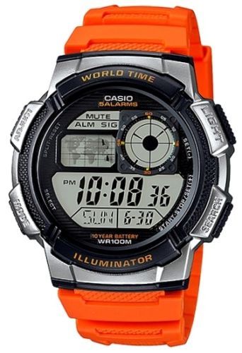 Casio Youth Series Illuminator World Time Alarm Ae-1000W-4Bv Mens Watch