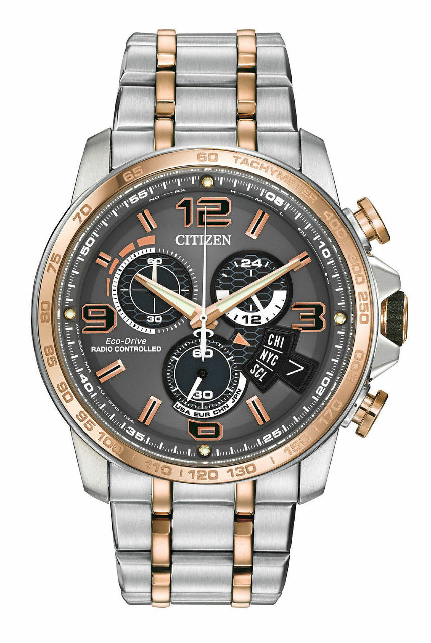 Citizen Eco-Drive Two-Tone Chronograph By0106-55H - Mens Watch