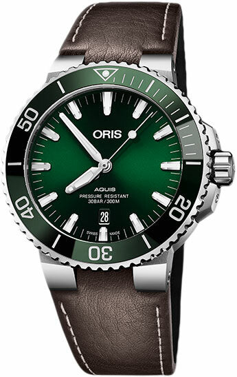 Oris Aquis Automatic Green Dial Mens Watch