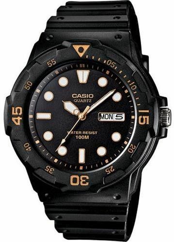 Casio Mrw200H-1Ev Dive With Black Band Mens Watch