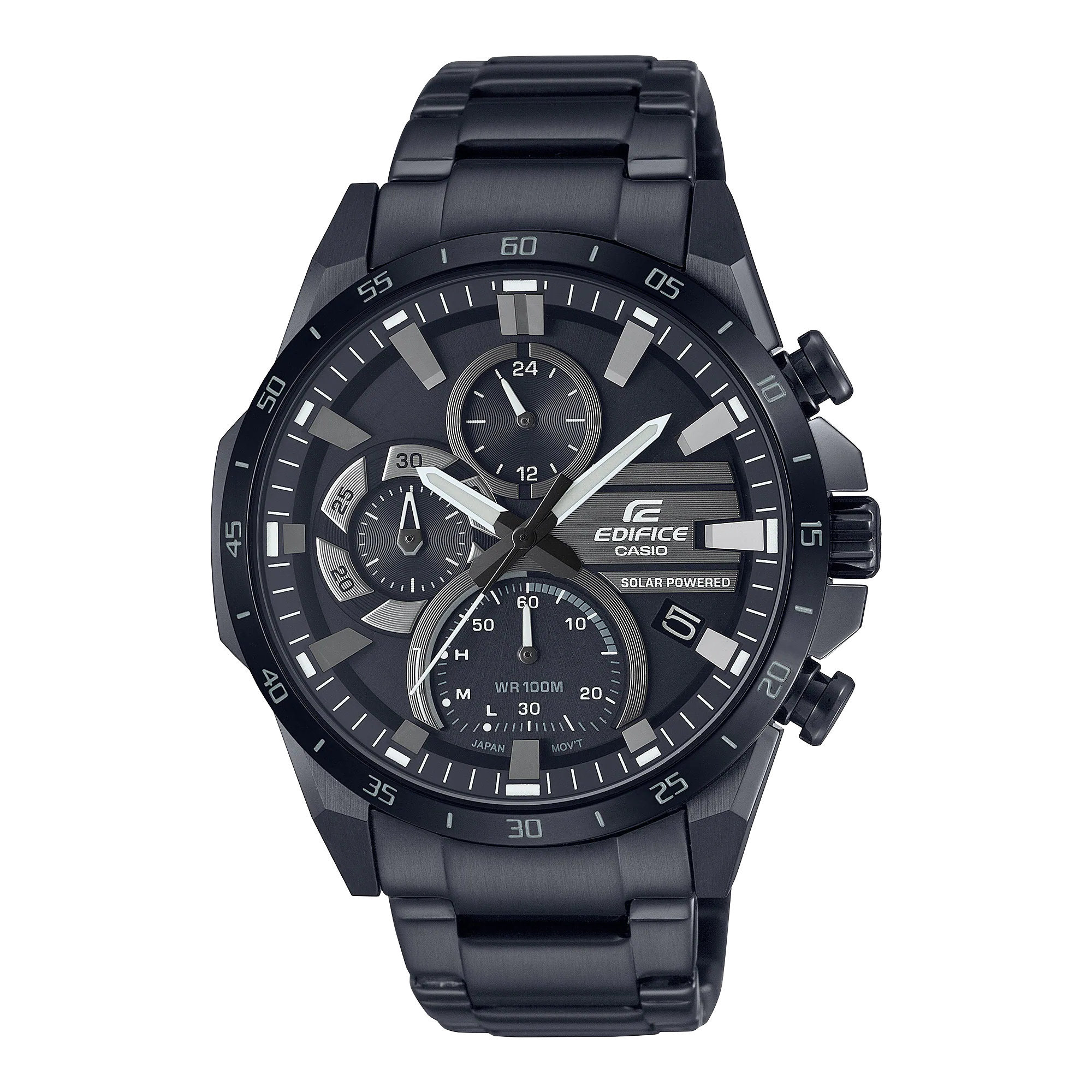 Casio Edifice Chronograph Black Stainless Steel Watch EQS940DC-1A