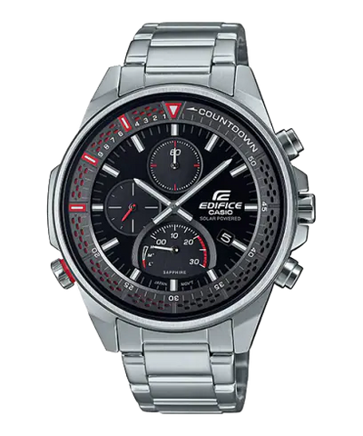 Casio Edifice Slim Line with Sapphire Crystal Black Dial EFSS590D-1A