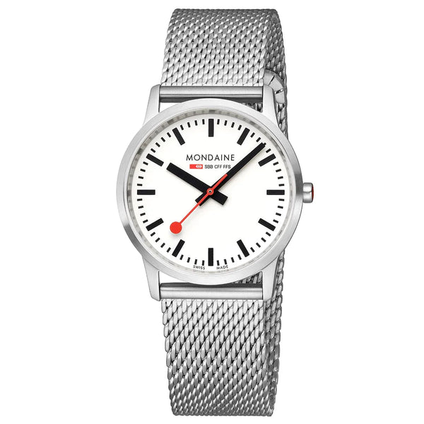 MONDAINE SIMPLY ELEGANT STAINLESS STEEL WATCH