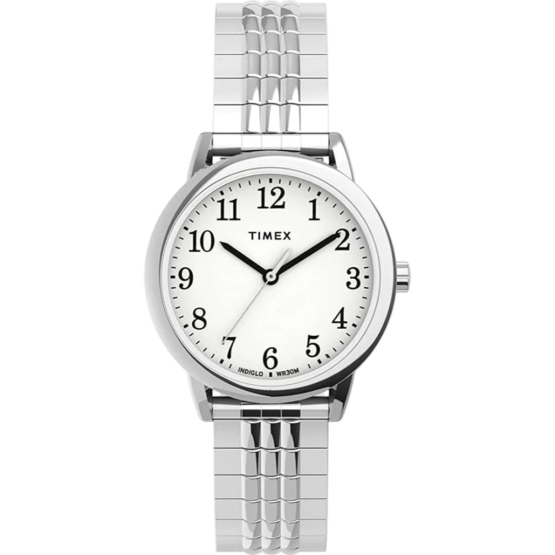 Timex Easy Reader Expansion Stainless Steel Band Watch TW2U08600
