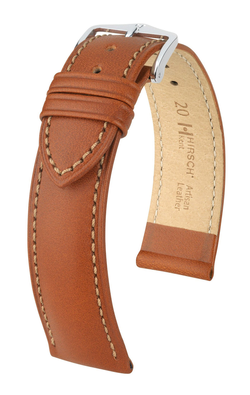 Hirsch Kent L High Quality Brown Leather Band