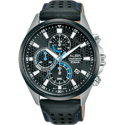 Alba Active Sports Chronograph Black Dial Mens Watch AM3879X