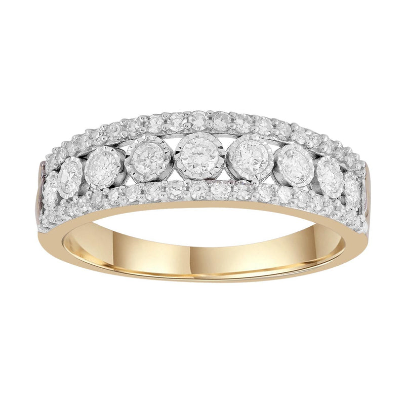 0.5 carat diamond ring store yellow gold