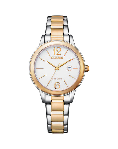 Citizen Eco Drive White Dial Womens Watch EW2626-80A