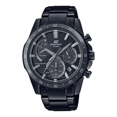 Casio Edifice Chronograph Black Stainless Steel Watch EQS930MDC-1A