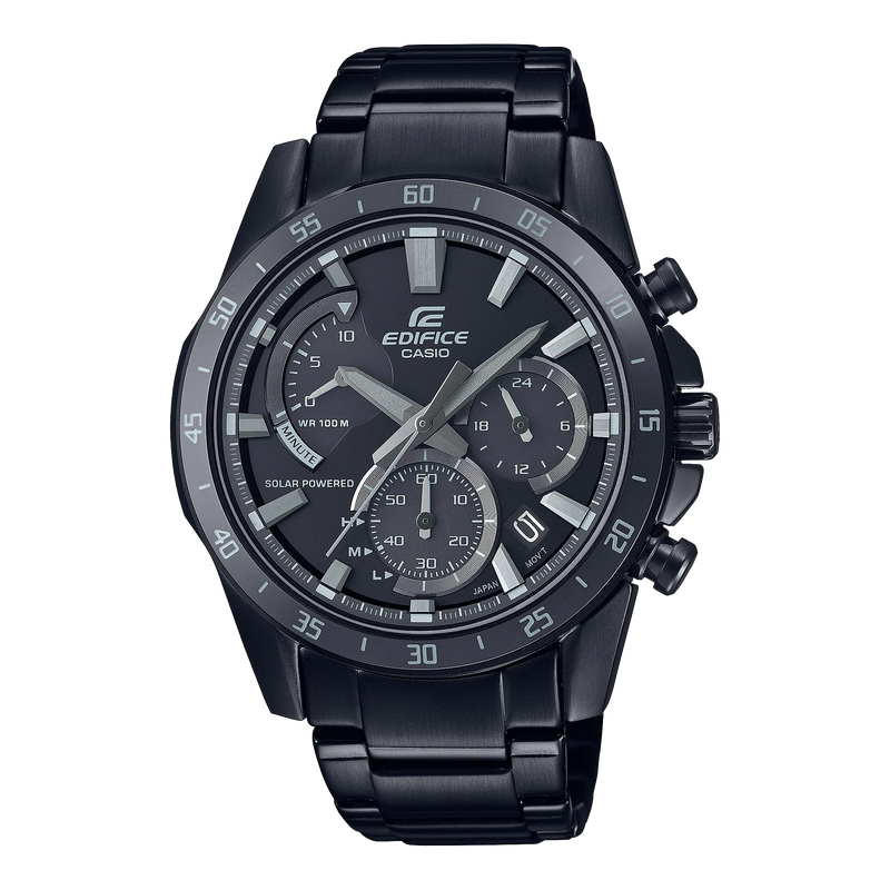 Casio edifice shop chronograph black