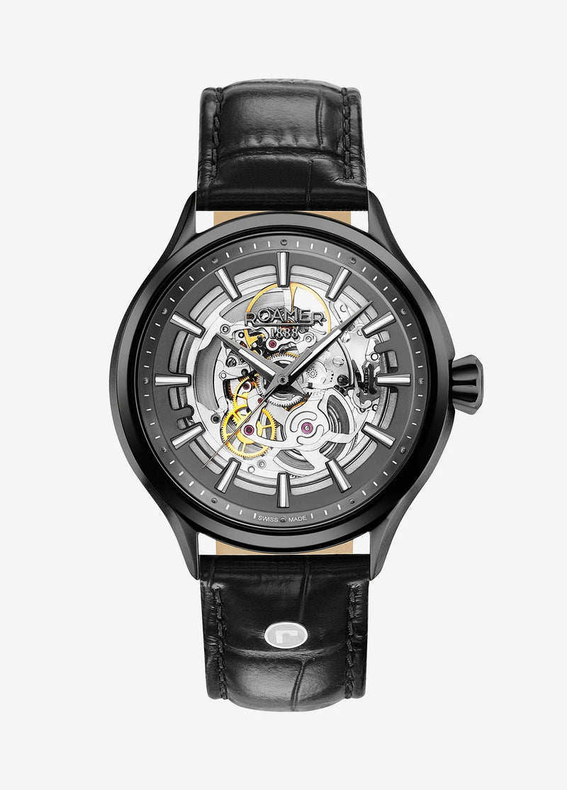 Roamer Swiss Made Competence Skeleton III Black Watch 101663 40 55 05N