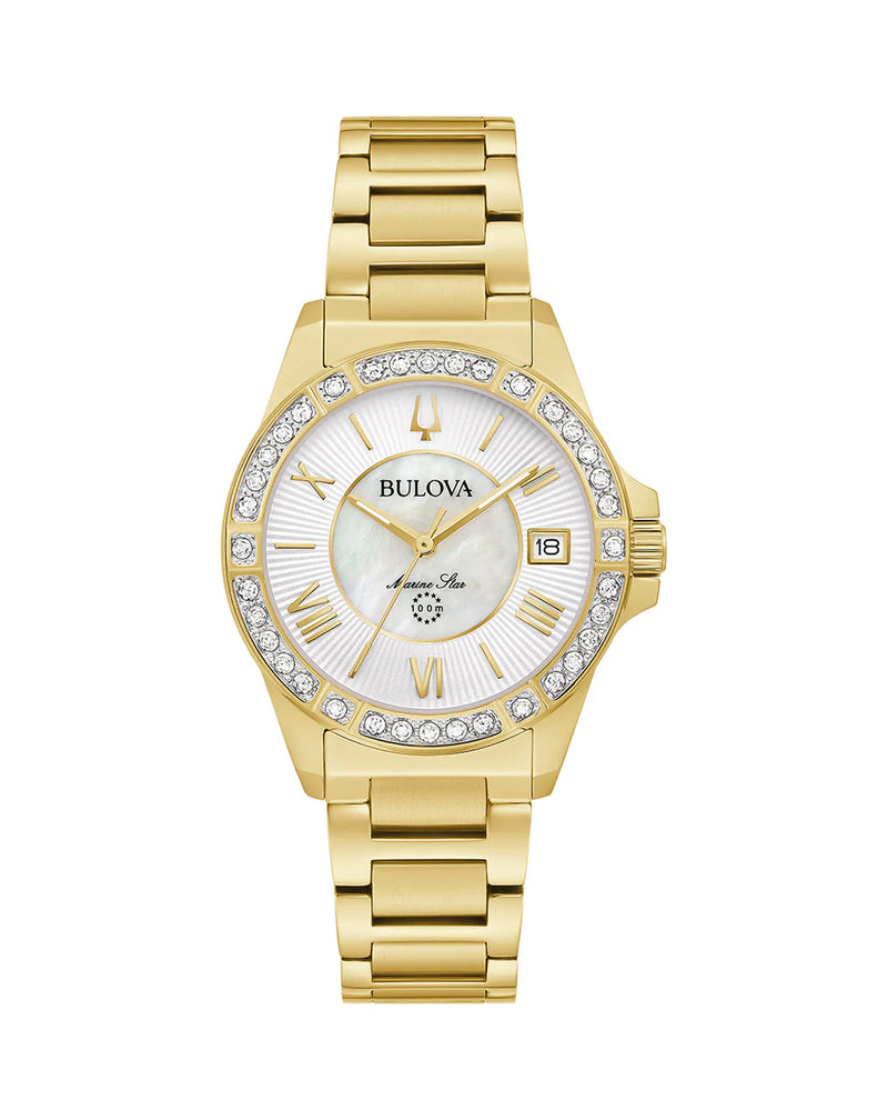 Bulova Marine Star Diamond Womens Watch 98R294