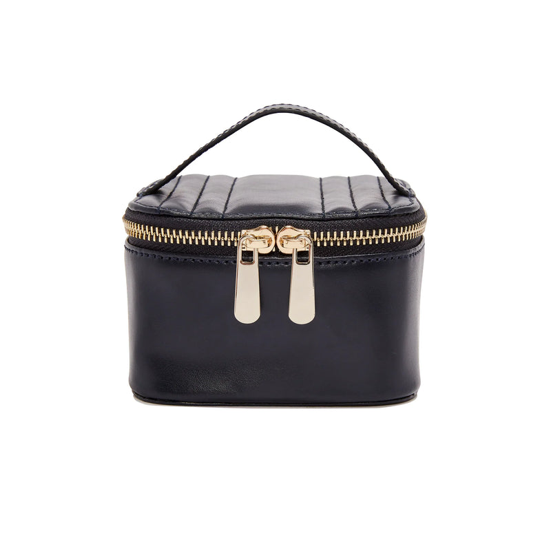 Wolf Maria Zip Jewelry Cube Navy 766517