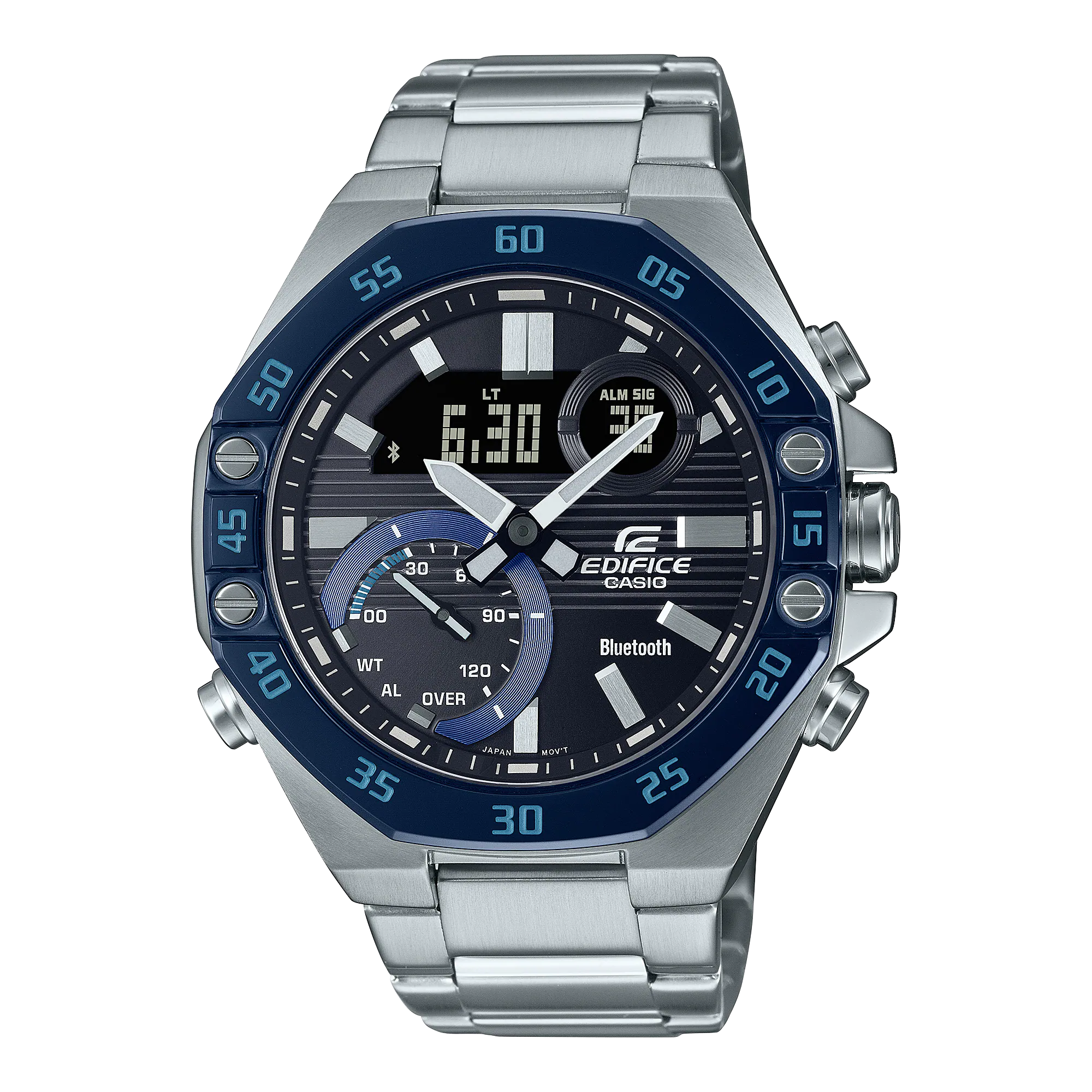 Casio Edifice Silver Stainless Steel Watch ECB10DB-1B