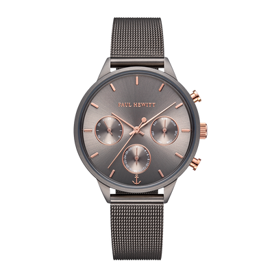 Paul Hewitt Everpulse Grey Metalic Mesh Watch