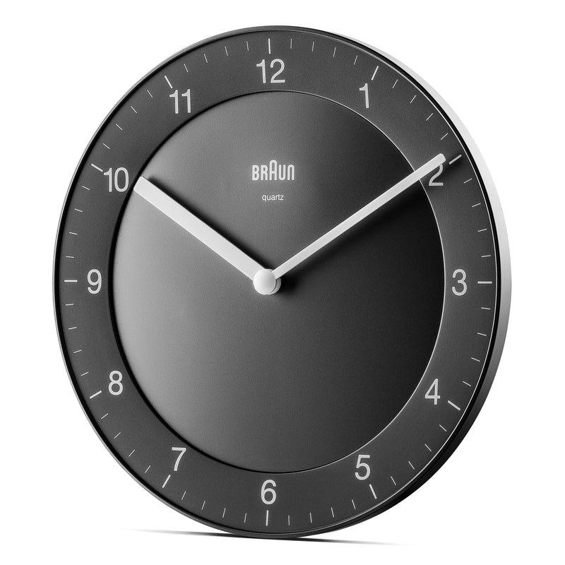 Braun Classic Analogue 20cm Wall Clock Black