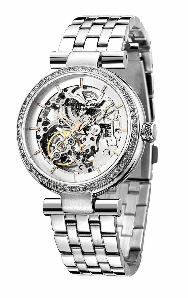 Kenneth Cole New York Kc4996 Automatic Analog Display Japanese Automatic Silver Womens Watch