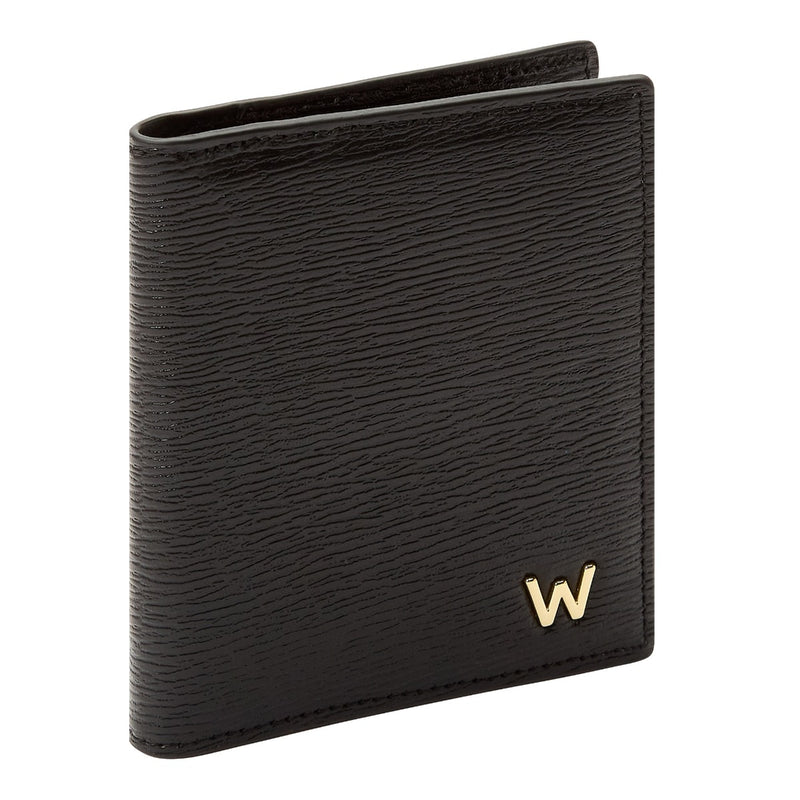 Wolf Black Leather ID Card Case 774302