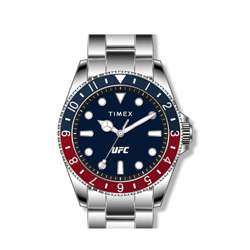 Timex UFC Debut 3-Hand 42.5mm Stainless Steel Band Watch TW2V56600
