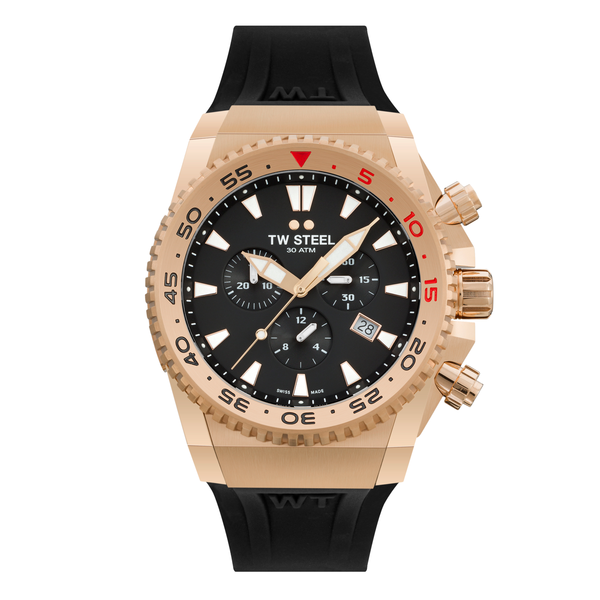 TW Steel ACE Diver Limited Edition 44mm Chronograph Black Rubber Strap ACE403
