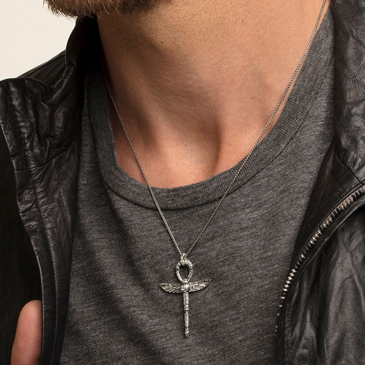 Thomas Sabo Cross of Life Ankh with Scarab Pendant