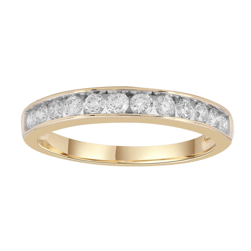 Band Ring with 0.5ct Diamond In 9K Gold