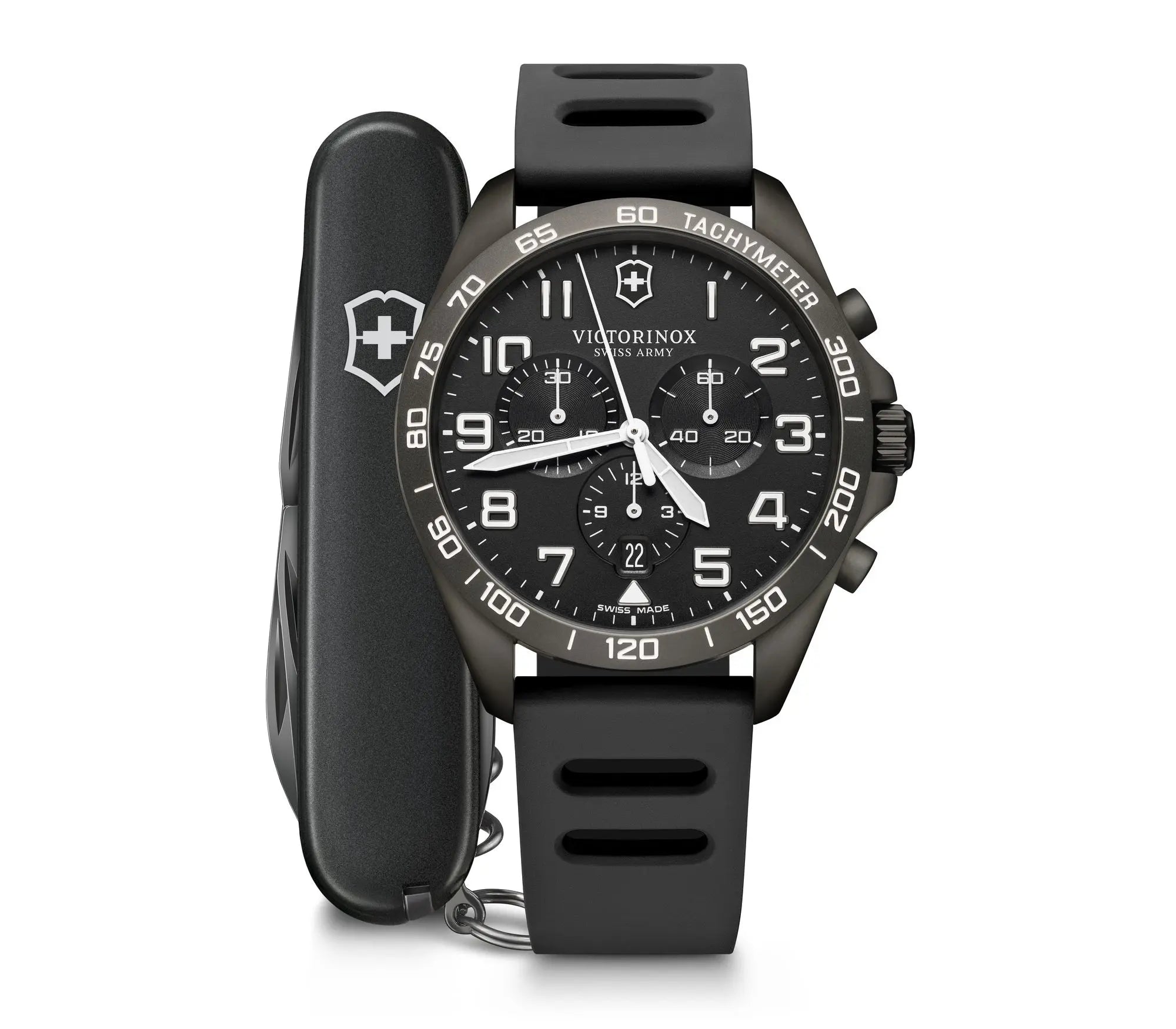Victorinox FieldForce Sport Chrono Black Dial Watch 241926.1