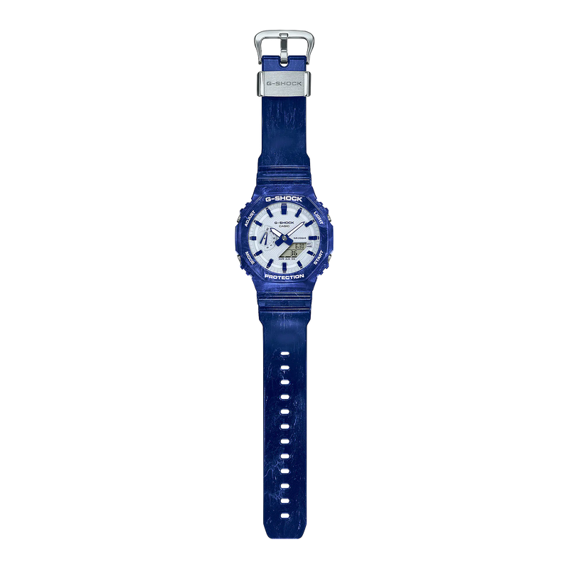 G-Shock Digital Analog Blue Resin Band Watch GA2100BWP-2A