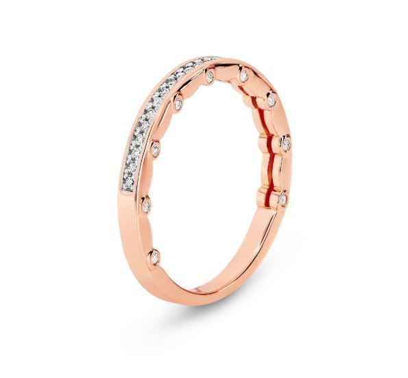 Georgini Vento Ring Rose Gold Size 5