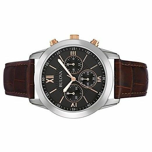 Bulova Chronograph Black Dial Mens Watch