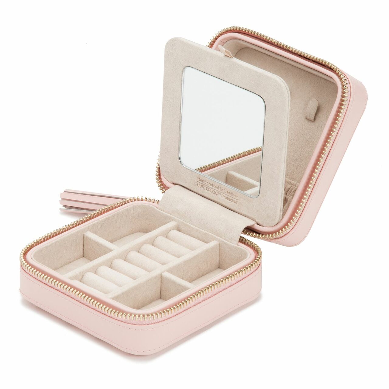 Wolf Caroline Zip Rose Quartz Travel Case 329915
