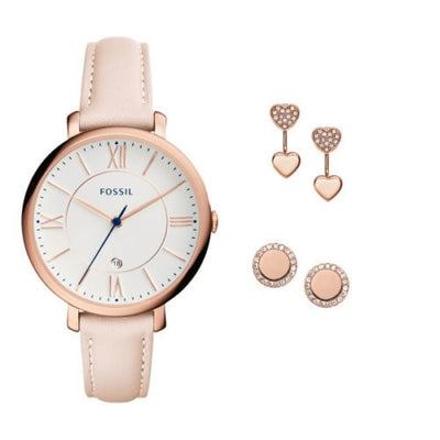 Fossil Jacqueline  And Jewelry Box Set Womens Watch