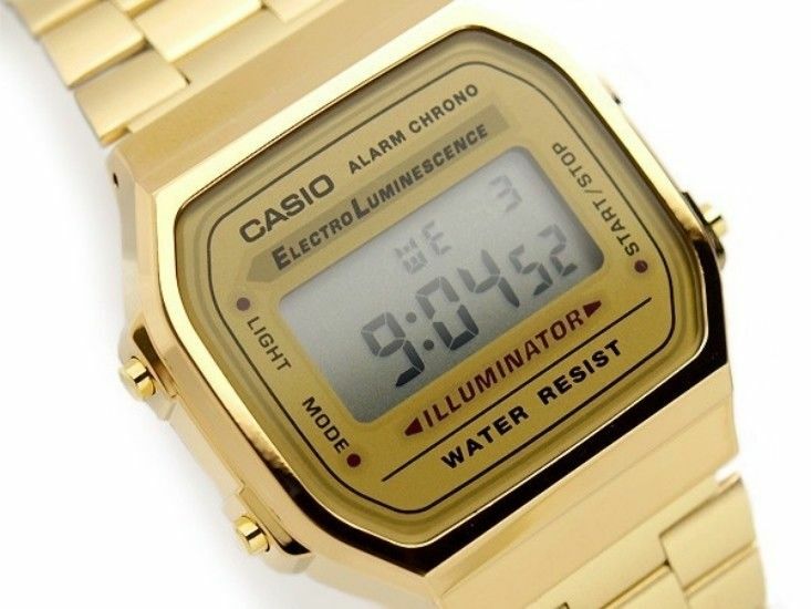 Casio Digital Alarm Chrono Stainless Steel Unisex Watch