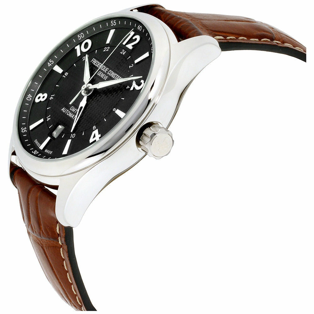 Frederique Constant Runabout Gmt Automatic Black Dial Mens Watch