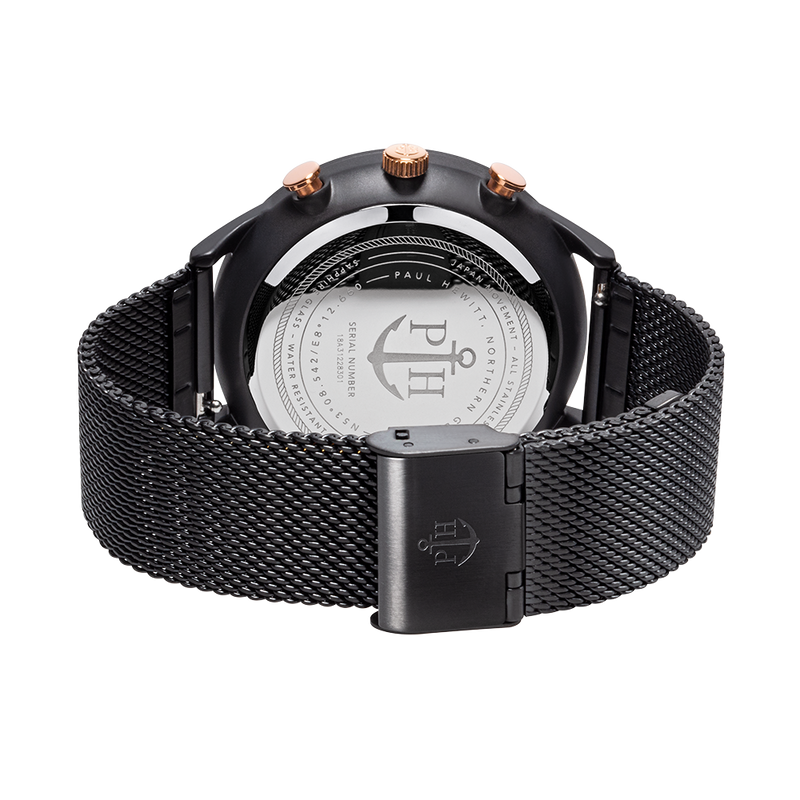 Paul Hewitt Black Sunray Mesh Watch