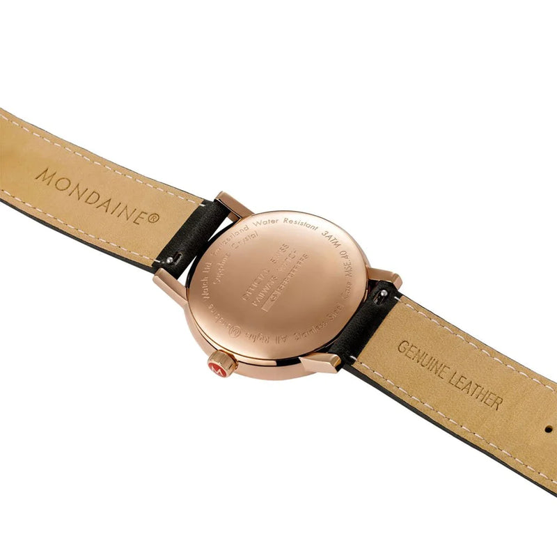 Mondaine Official EVO2 Rose Gold Toned and Black Watch Watch