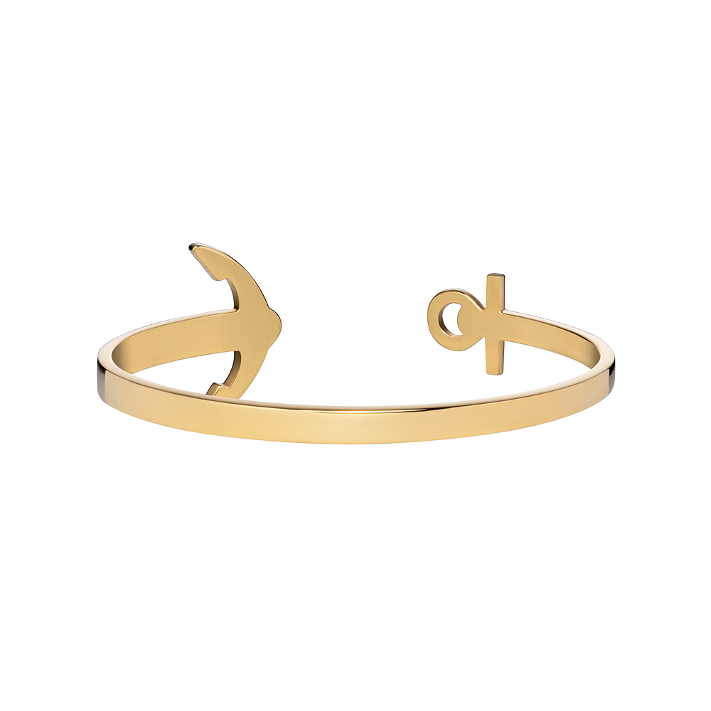 Paul Hewitt Ancuff Gold Bracelet - S