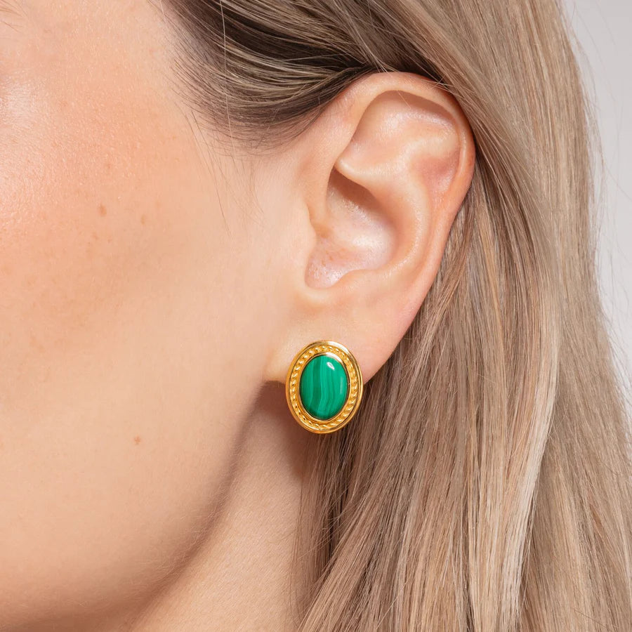Thomas Sabo Ear Studs Green Stone TH2122Y