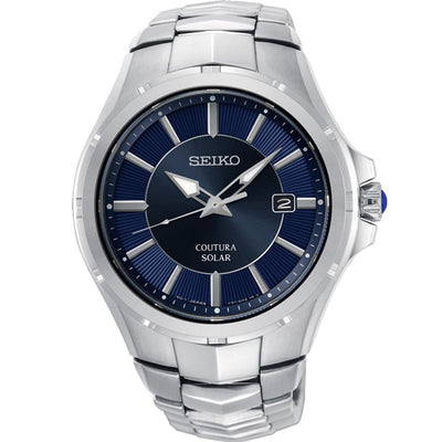 Seiko watch blue clearance face