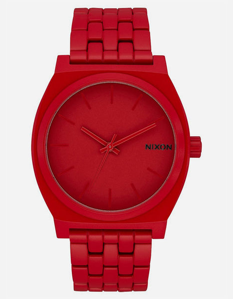 時計 NIXON MEDIUM TIME TELLER ACETATE RED Time Teller Watch | Gold / Oxblood Sunray | Unisex Stainless