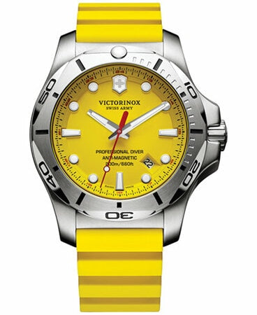 Victorinox Swiss Army Inox Yellow 200M Mens Watch