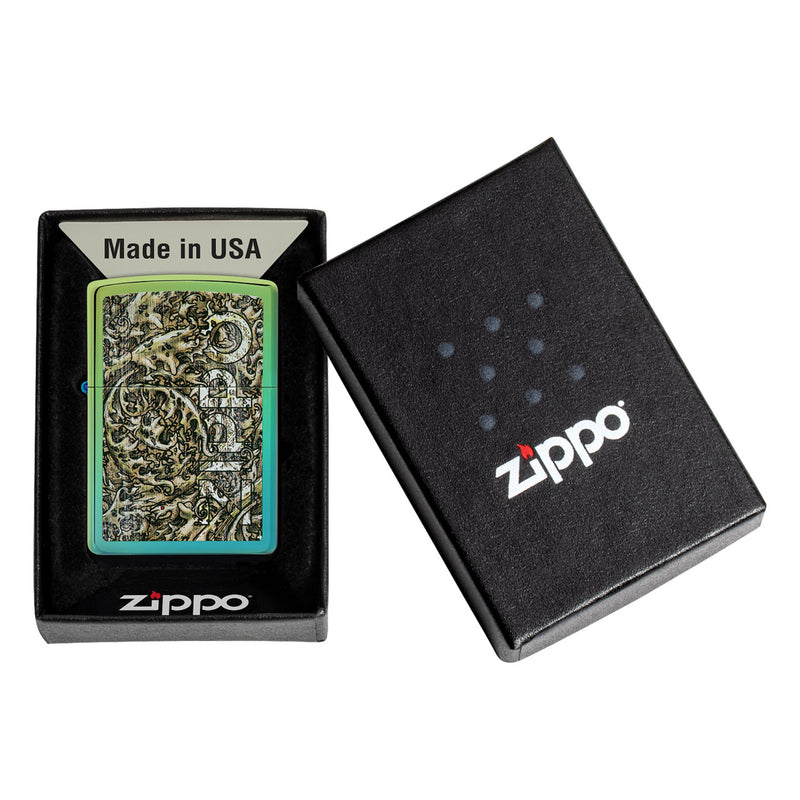 Zippo Colour Logo Teal Lighter