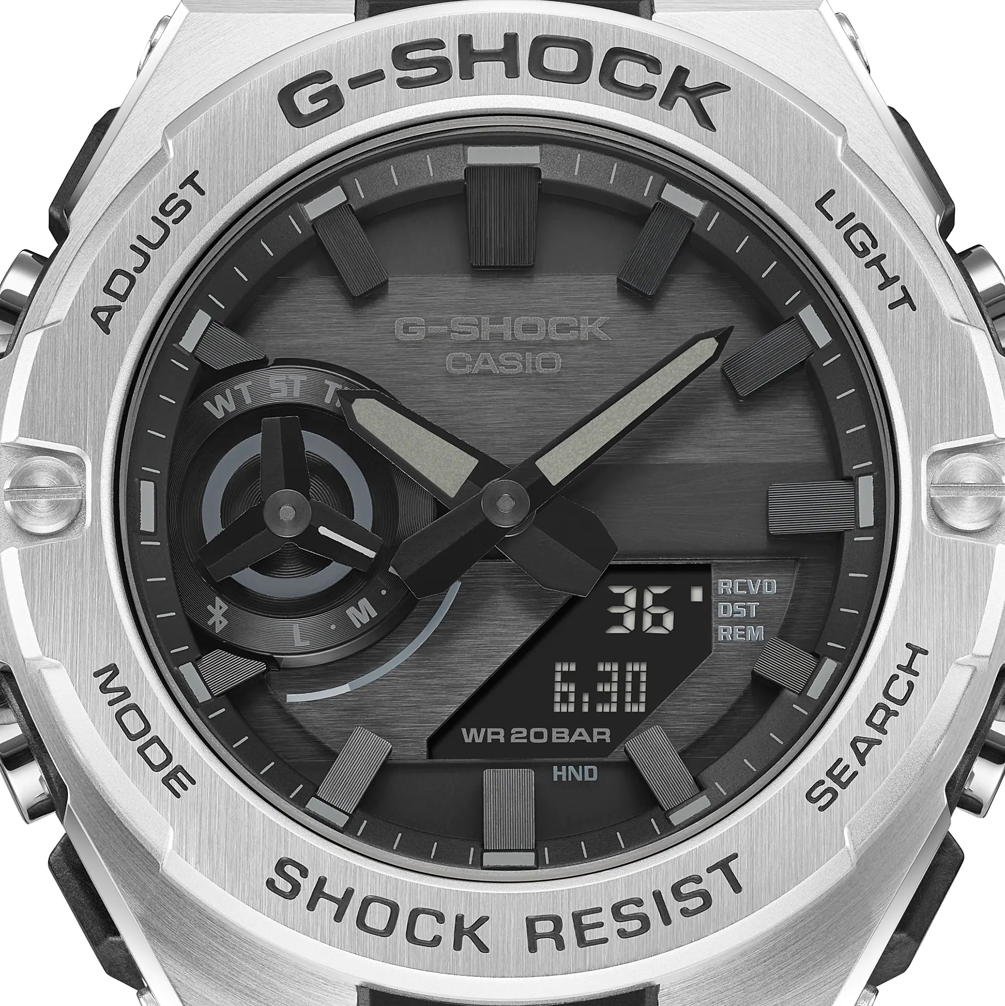 G-Shock G-Steel Solar Stainless Steel Band Watch GSTB500D-1A1
