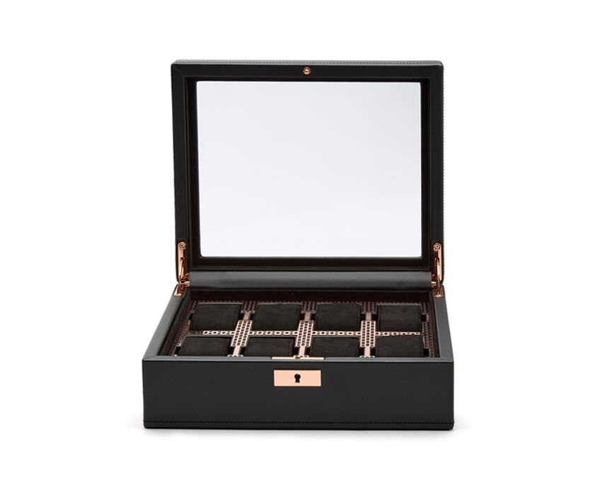 Wolf Axis 8 Piece Watch Box Copper 488016